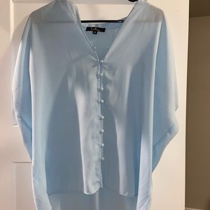 Blue Lulus blouse